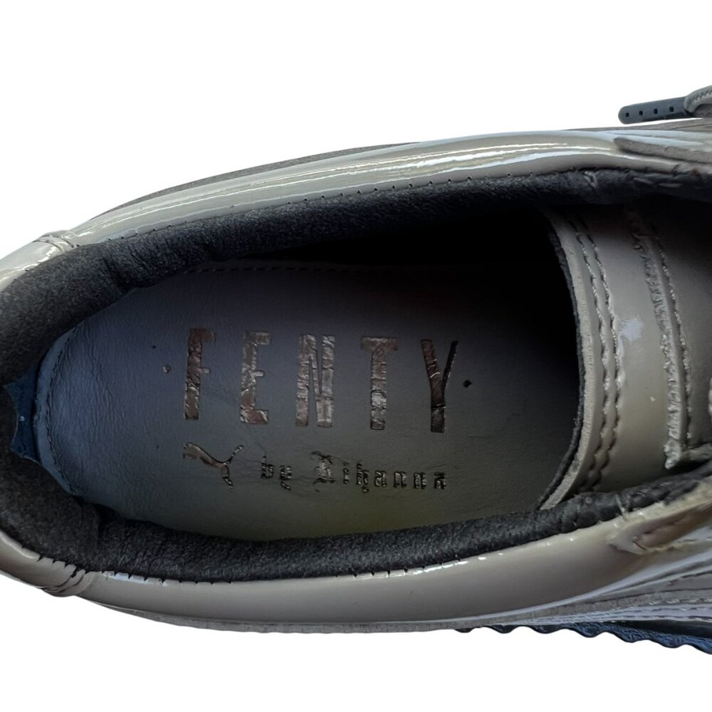 Puma Fenty Pointy Creeper Gray Patent Leather Shoes by Rhianna NWT Size 5.5 - Picture 4 of 14